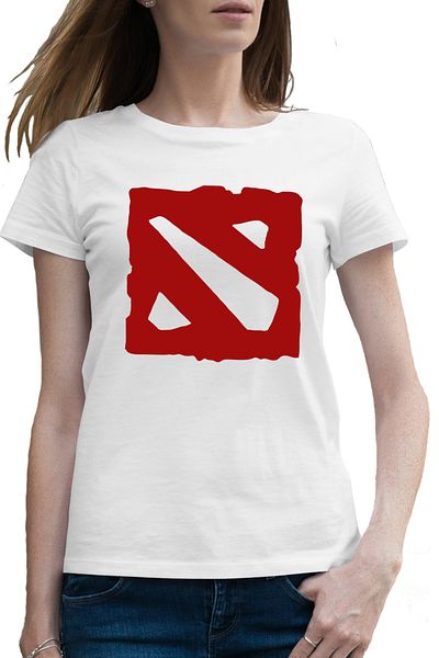 OEM Tricou femei Dota 2 Logo Video Game eSports Dota2 Symbol