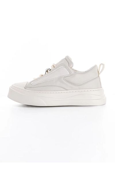 advancer Men's Sports Shoes Made of Genuine Leather 9218 White