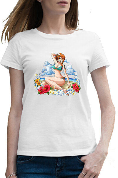 OEM Tricou femei Nami One Piece Cat Burglar Beach Anime