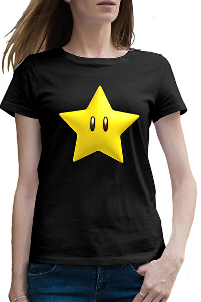 OEM Tricou femei Super Mario Bros Gold Star VIP Game