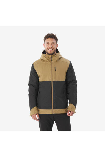 Decathlon Quechua Men's Waterproof Outdoor Snow Coat/Winter Coat - Brown - Sh500 -10 ° C