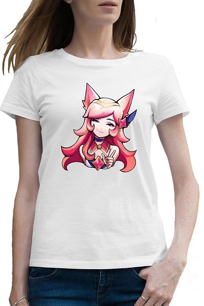 OEM Tricou femei League of Legends Ahri Rebel Gamer Girl