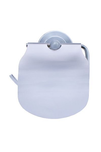 flores Metal toilet paper holder, adhesive mount, 203Y, shiny chrome, 120 mm