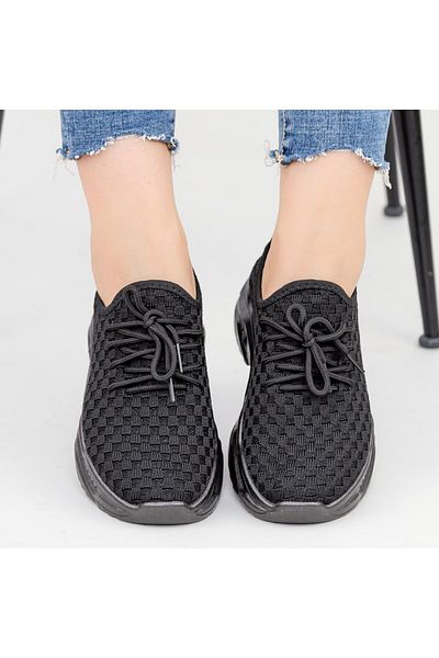 mei Women's Sports Shoes TF2 Black