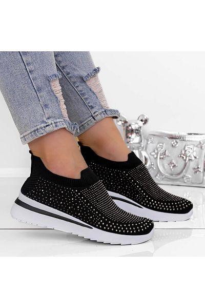 mei Women's Sports Shoes 3YAN2 Black-Guncolor