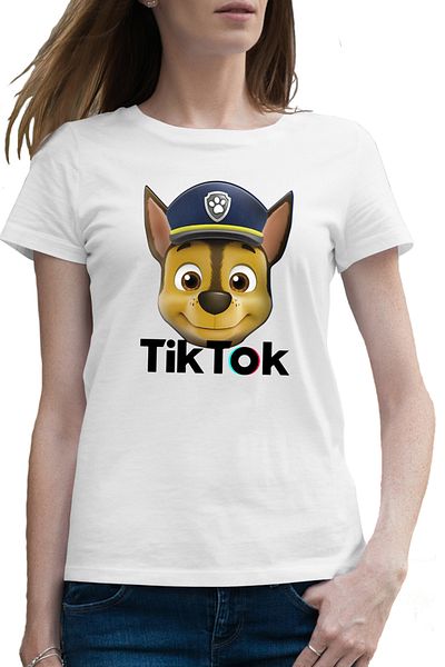 OEM Tricou femei Paw Patrol Tiktok Creator Tik Tok Catelus Dog