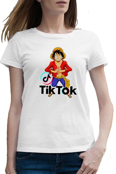 OEM Tricou femei One Piece Luffy Tiktok Creator Tik Tok Anime