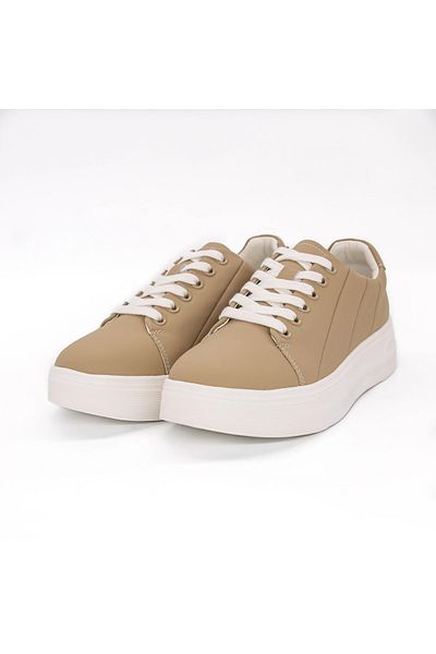 advancer Women's Sports Shoes Made of Genuine Leather Q2311 Peach