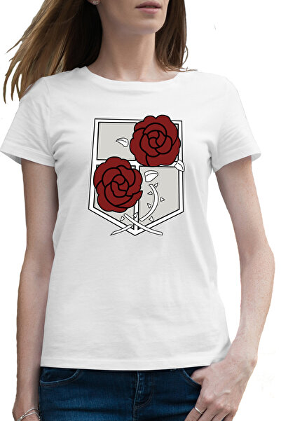 OEM Tricou femei Attack on Titan Garrison Crest Anime Manga