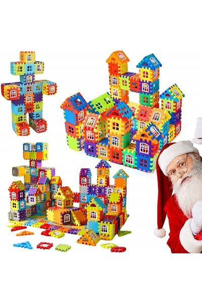 Azaris KLOCKI KONSTRUKCYJNE EDUKACYJNE ZESTAW KLOCKÓW PUZZLE DLA DZIECI 100 PUZZLI