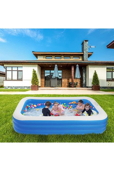 Hexar ® Inflatable Swimming Pool Kiddie Pool Large Size Blow Up Swimming Pool for Family Adults Kids