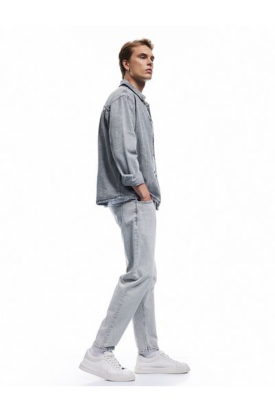Koton Regular Waist Cotton Tapered Fit Jean Trousers by Joe Jean