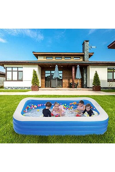 Hexar ® Inflatable Swimming Pool Kiddie Pool Large Size Blow Up Swimming Pool for Family Adults Kids