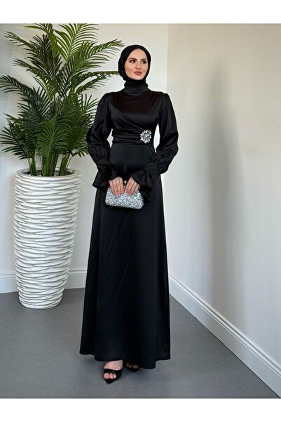 mahira collection Rochie de seară cu pietre laterale