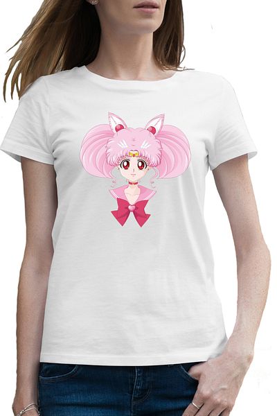 OEM Tricou femei Sailor Moon Pink Girl Chibiusa Valentines Day