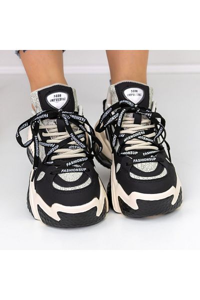 mei Pantofi Sport Dama cu Platforma B99915-1 Negru