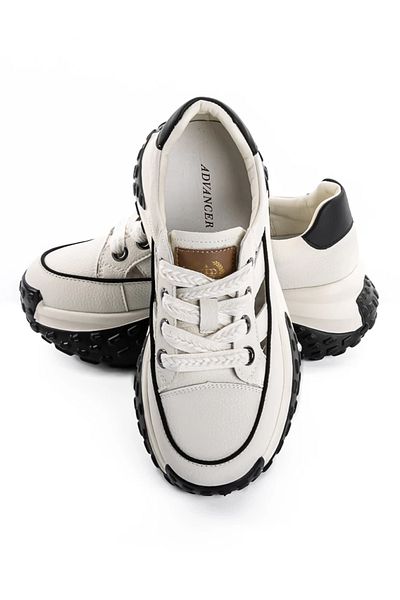 advancer Women's Platform Sneakers 9071-1 White