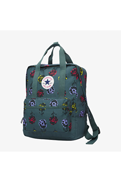 Converse Floral Square Unisex Yeşil Sırt Çantası