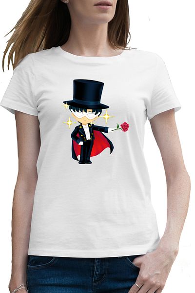 OEM Tricou femei Sailor Moon Tuxedo Manga Chibi Anime