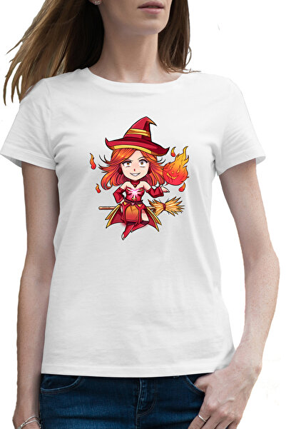 OEM Tricou femei Dota 2 Lina Slayer Hero Fan Art Chibi