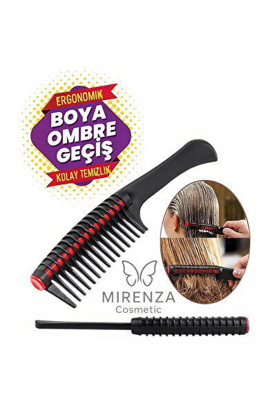 mirenza cosmetic Ergonomik Saç Boya Sıyırıcı Tarak - Ombre Geçiş ve Boyama İçin Kuaför Tarağı