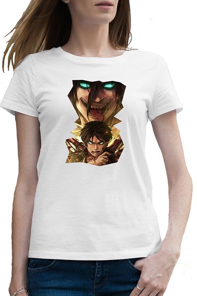 OEM Tricou femei Attack on Titan Eren Anime Manga Artist