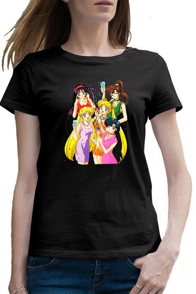 OEM Tricou femei Party Girls Sailor Moon Happy Vibe