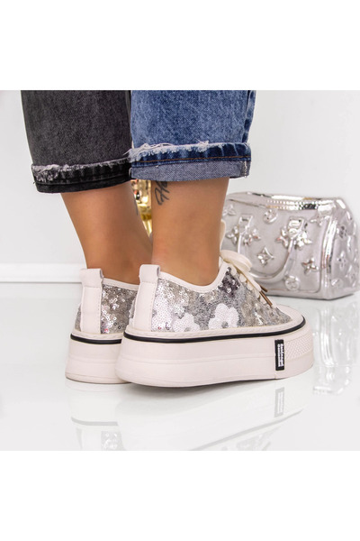 mei Tenisi Dama 666-10 Argintiu