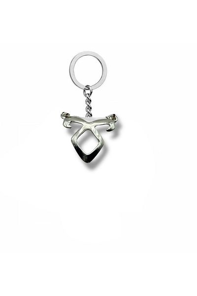 Herşey Nota Deadly Instruments City Bones Figured Unisex Metal Keychain – Durable Accessory