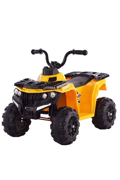 Nichiduta Atv electric pentru copii Racer 1 Yellow 6V 25W, acumulator reincarcabil, unitate audio cu