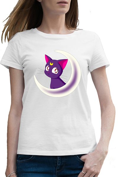 OEM Tricou femei Sailor Moon Pisica Luna Valentines Day