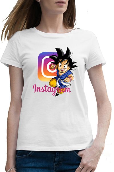OEM Tricou femei Insta Boy Dragon Ball Z Son Goku Instagram Creator