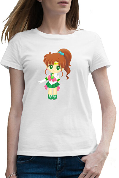 OEM Tricou femei Sailor Moon Jupiter Chibi Bebe Fetita Anime