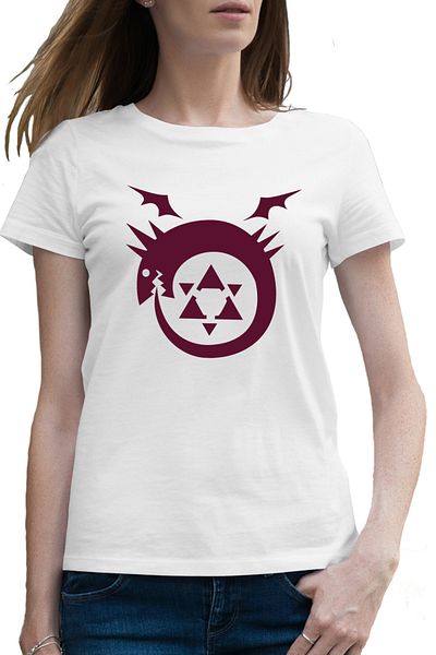 OEM Tricou femei Fullmetal Alchemist Ouroboros Life Death Dragon