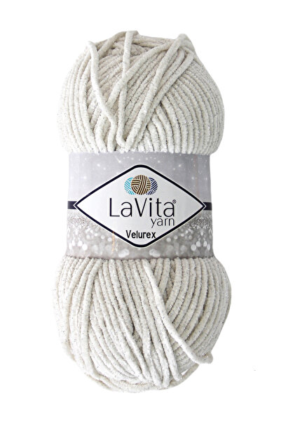 LaVita Yarn Velurex Sa šljokicama Pređa za ručno pletenje 90% P Poliester 10%...