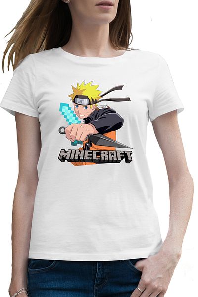 OEM Tricou femei Naruto Minecraft Creator Kunai Diamond Sword