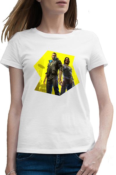 OEM Tricou femei Cyberpunk 2077 Night City California
