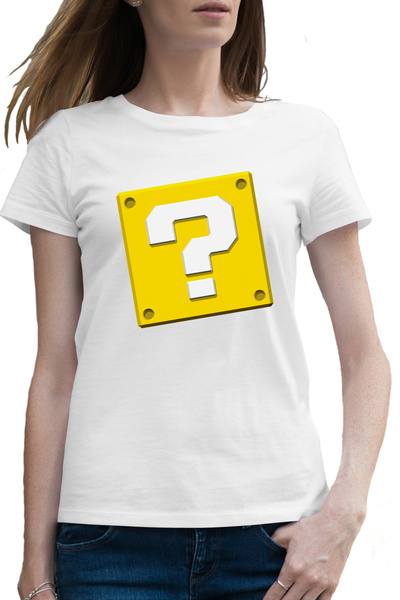 OEM Tricou femei Super Mario Bros Question Mark Odyssey