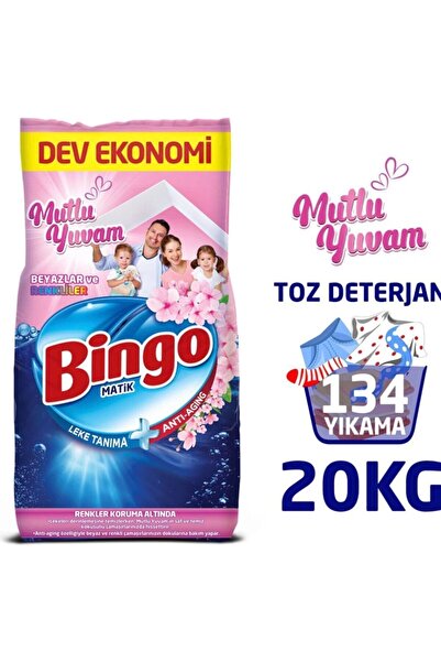 Bingo Matik 10 Kg Renkli + Beyaz Mutlu Yuvam X2 Adet