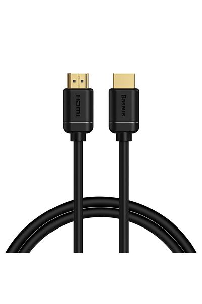 Baseus Kabel przewód HDMI 2.0 4K 60 Hz 3D HDR 18 Gbps 1 m czarny