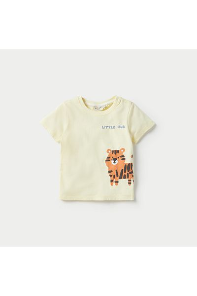 Juniors Animal Print T-Shirt with Short Sleeves and Crew Neck - Set of 3