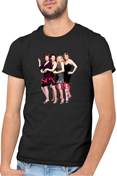 OEM Tricou Barbati and the City TV Show Δράμα Κωμωδία Ιστορία Αγάπης