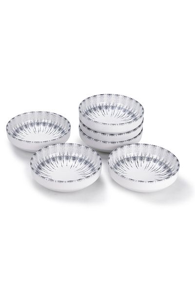 Edessa Cosmo 15cm Ceramic Round Soup Bowl, Multicolor (Set of 6)