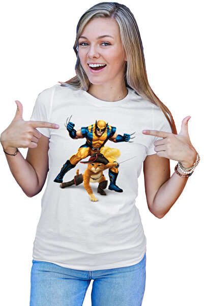 OEM Tricou Femei Shrek Puss in the Boots Wolverine Animals Speak Universal