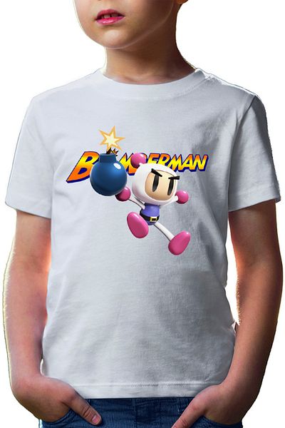 OEM Tricou copii Bomberman Logo Jump Multiplayer Action Timer