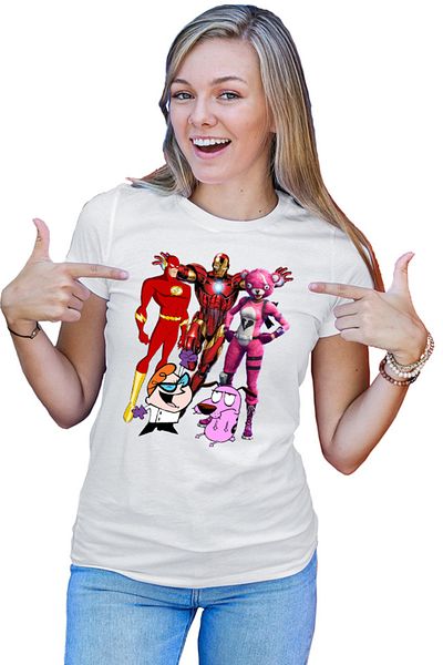 OEM Tricou Femei Flash Dexter Courage Coward Dog Fortnite