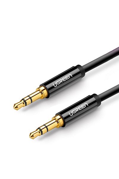 Ugreen Kabel przewód audio AUX wtyczka prosta minijack 3.5 mm 1m czarny