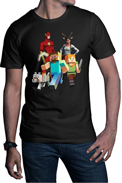 OEM Tricou barbati Minecraft Dog Couple Fortnite Flash