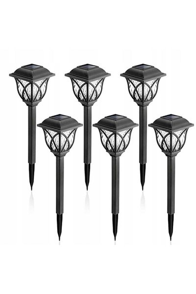 3 FELINARE LED CU LAMPĂ DE PICIOARE, SET DE ILUMINARE GRĂDINĂ, 43CM
