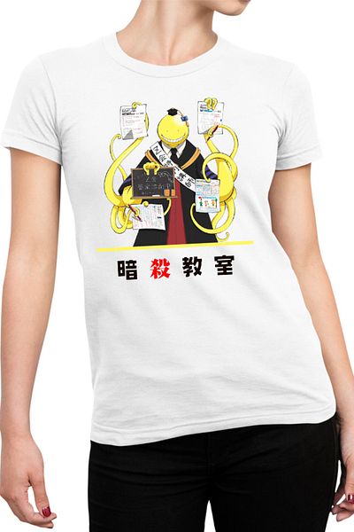 OEM Tricou Femei Assassination Classroom Anime Cosplay Unusual Kanji